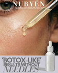 Beautox natural alternative to Botox, vegan skin enhancement serum with Niacinamide, adaptogen amino complexes, and recyclable glass packaging, designed for glowing, lifted skin. Suitable for all skin types.