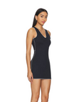 Marylebone Low Back Flare Dress featuring a stunning low-back design and a flattering flared silhouette. Crafted with high-quality, lightweight fabric, this dress combines sophistication and comfort, perfect for formal events or evening occasions. Its timeless design highlights effortless style and grace