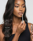 Nubyén Nude Lip Plumping Augmentation Gloss -best safe, reversible lip plumper and a natural alternative to fillers for fuller lips.Nubyen lip plumper, best lip plumper, lip plumping gloss, nubyen lip plumping balm, lip plumping balm, This Lip plumping gloss Nubyen Nude, its our best selling vegan and cruelty free gloss for fuller lips instantly, has natural ingredients such as collagen & hyaluronic acid, best lip plumping lipgloss, best lip plumper, lip filler, full lips, lip injections, to faced lip