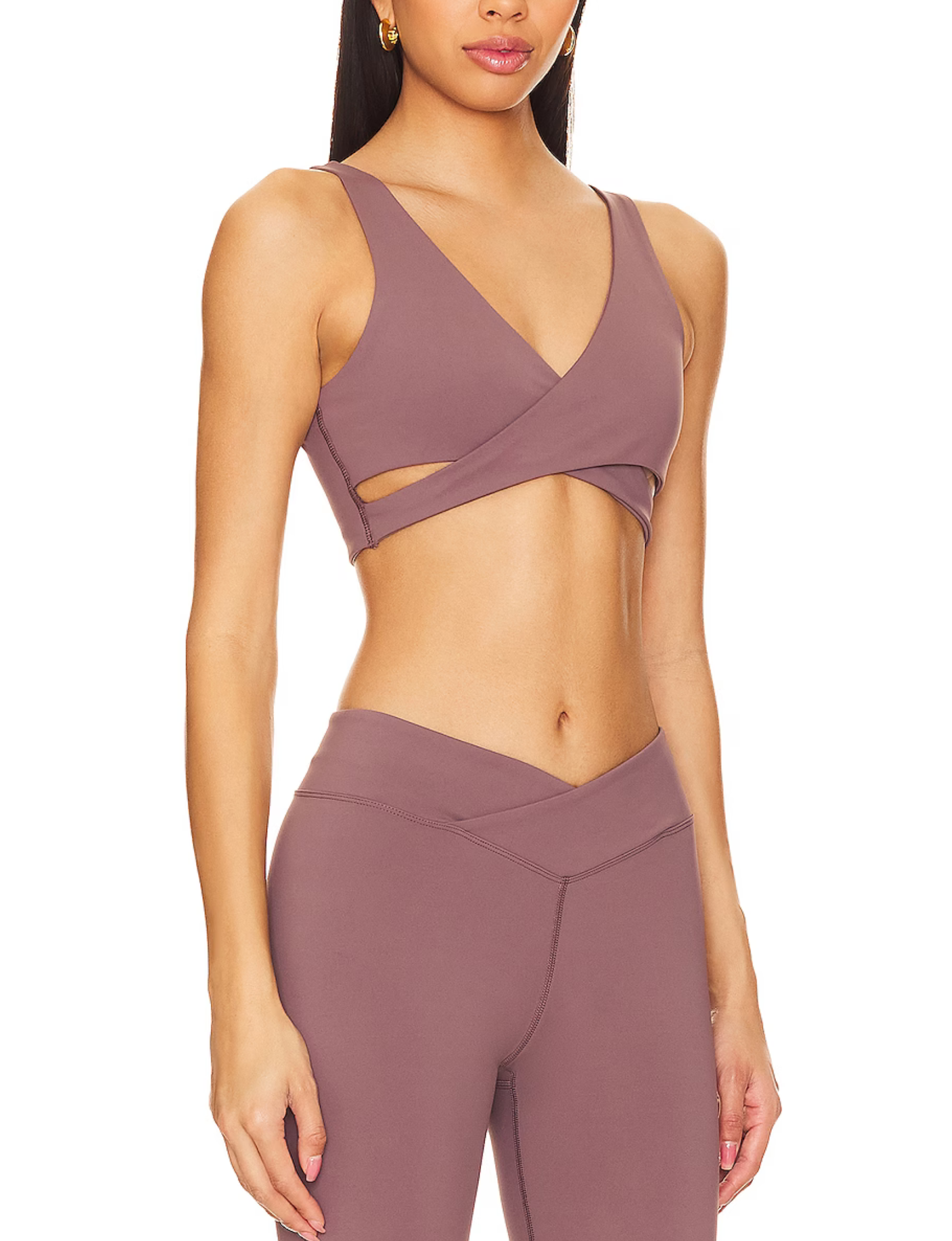 Nubyén Lleida V Neck Wrap Top – Elegant and versatile women's top featuring a flattering wrap design and deep V-neckline. Crafted with sustainable, breathable fabric, perfect for casual or formal wear. Available in neutral tones, this chic top enhances any wardrobe with effortless sophistication. Vegan, cruelty-free, and ethically produced.