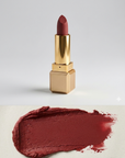 Nubyén Lip Prosperity Plumping Matte Lipstick – A luxurious matte lipstick that plumps, hydrates, and enhances lip volume naturally. Infused with nourishing ingredients like hyaluronic acid and cinnamon, it delivers bold, long-lasting color while keeping lips smooth and moisturized. 100% vegan, cruelty-free, and free from parabens and sulfates, this lipstick is perfect for fuller, healthier-looking lips. Created by medical professionals, it combines beauty and science for confident, radiant results