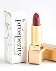 Nubyén Lip Prosperity Plumping Matte Lipstick – A luxurious matte lipstick that plumps, hydrates, and enhances lip volume naturally. Infused with nourishing ingredients like hyaluronic acid and cinnamon, it delivers bold, long-lasting color while keeping lips smooth and moisturized. 100% vegan, cruelty-free, and free from parabens and sulfates, this lipstick is perfect for fuller, healthier-looking lips. Created by medical professionals, it combines beauty and science for confident, radiant results