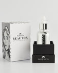 Beautox natural alternative to Botox, vegan skin enhancement serum with Niacinamide, adaptogen amino complexes, and recyclable glass packaging, designed for glowing, lifted skin. Suitable for all skin types.