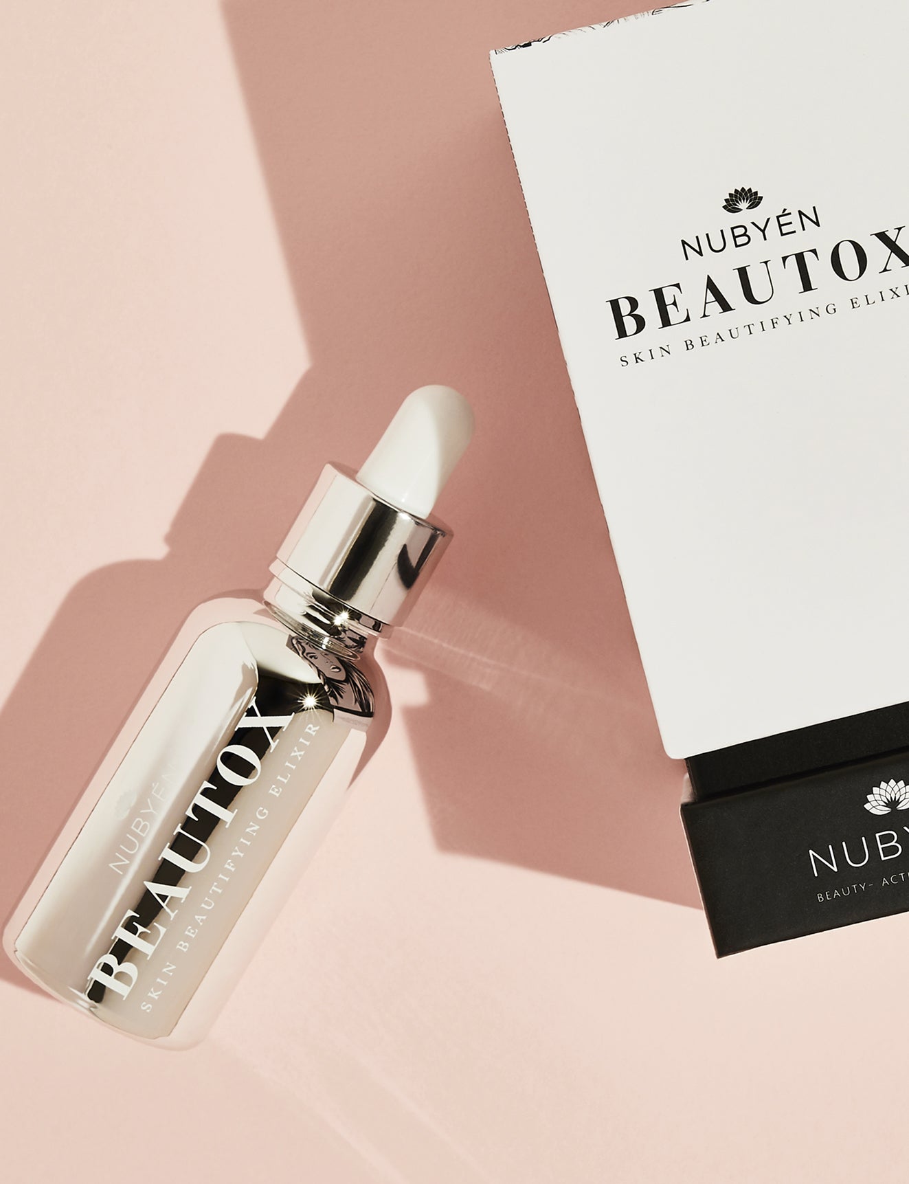 Beautox natural alternative to Botox, vegan skin enhancement serum with Niacinamide, adaptogen amino complexes, and recyclable glass packaging, designed for glowing, lifted skin. Suitable for all skin types.