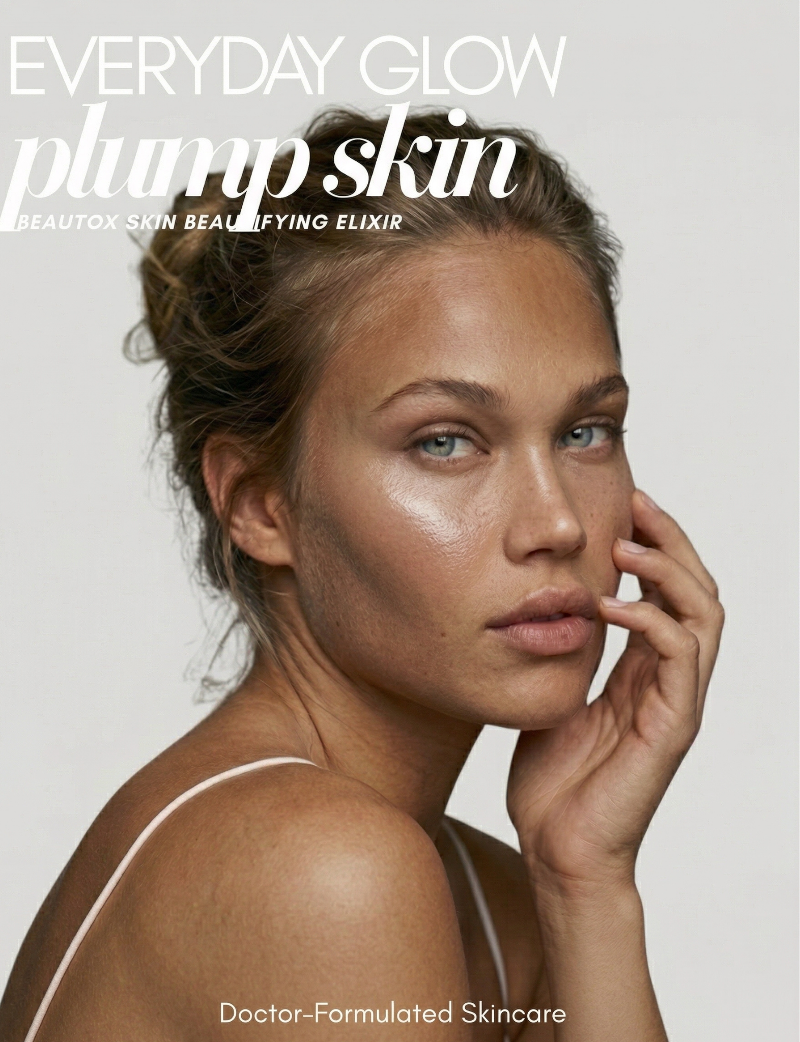 Beautox natural alternative to Botox, vegan skin enhancement serum with Niacinamide, adaptogen amino complexes, and recyclable glass packaging, designed for glowing, lifted skin. Suitable for all skin types.