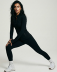 Nubyen Higher Dominion Capsule Sculpt Jacket  women’s sculpting zip-up activewear jacket with contouring seams, high-compression fit, and luxury technical fabric