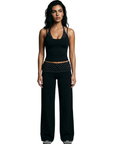 Nubyen Clifton Fold Over Wide Leg Pant