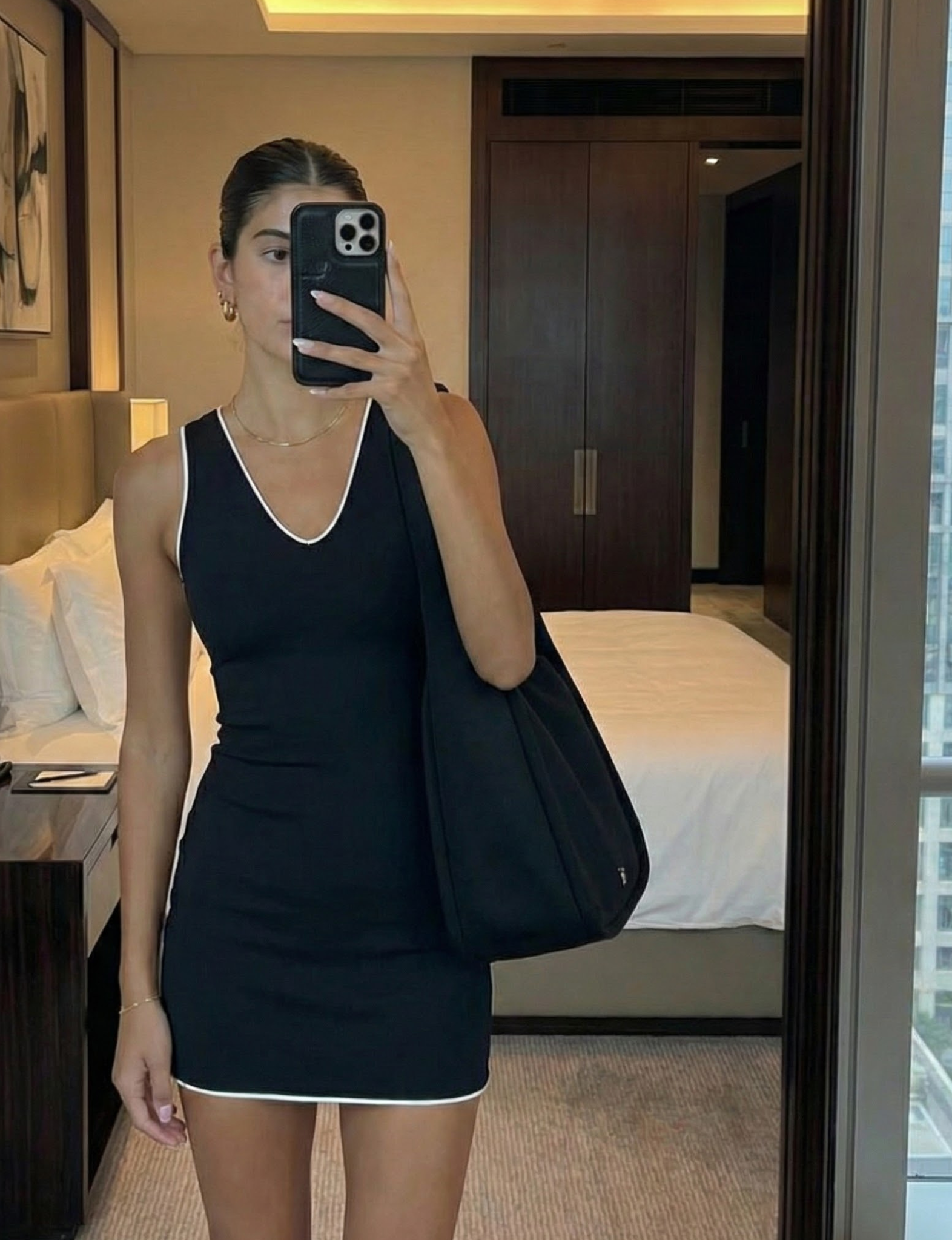 Nubyén Marylebone Low Back Flare Dress