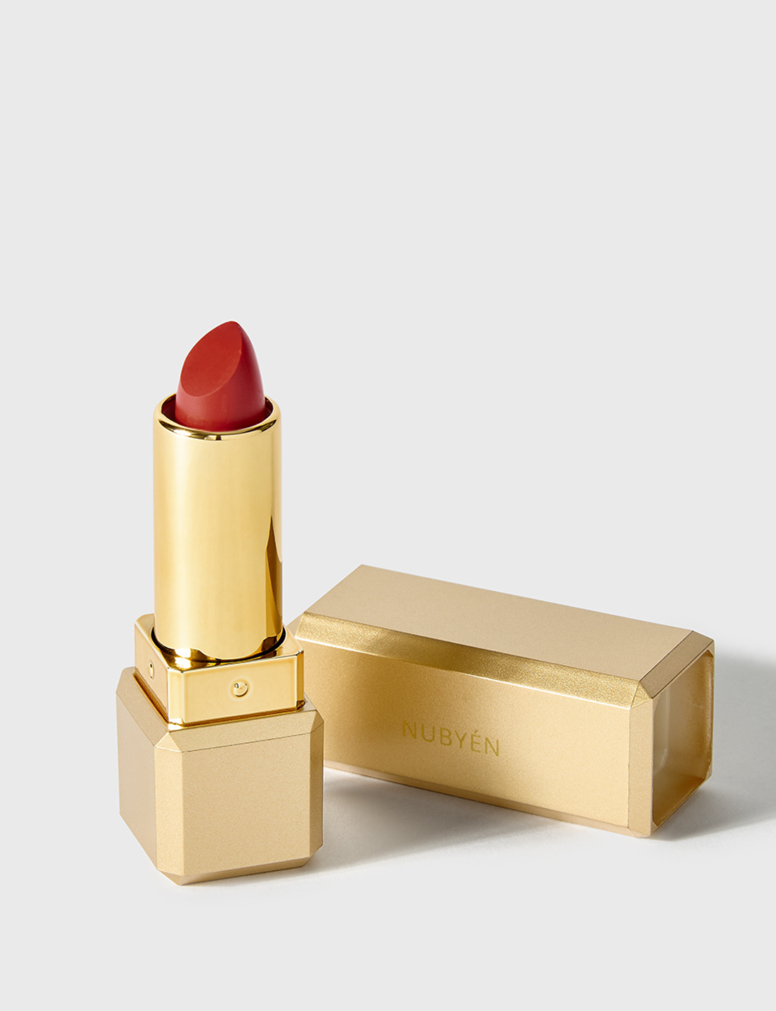 Nubyén Lip Prosperity Plumping Matte Lipstick – A luxurious matte lipstick that plumps, hydrates, and enhances lip volume naturally. Infused with nourishing ingredients like hyaluronic acid and cinnamon, it delivers bold, long-lasting color while keeping lips smooth and moisturized. 100% vegan, cruelty-free, and free from parabens and sulfates, this lipstick is perfect for fuller, healthier-looking lips. Created by medical professionals, it combines beauty and science for confident, radiant results