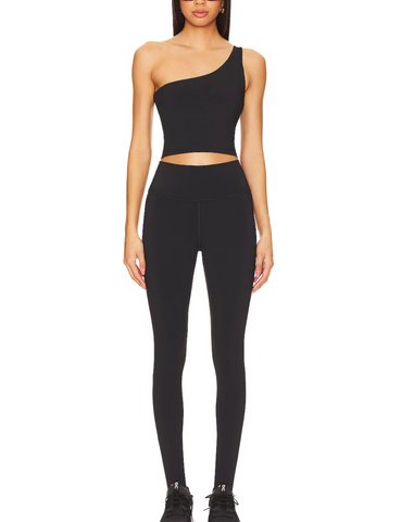 Milk & Honey Hip Cut-Outs Legging in Oyster White