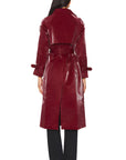 Sleepless in Seattle Trench Coat in Burgundy