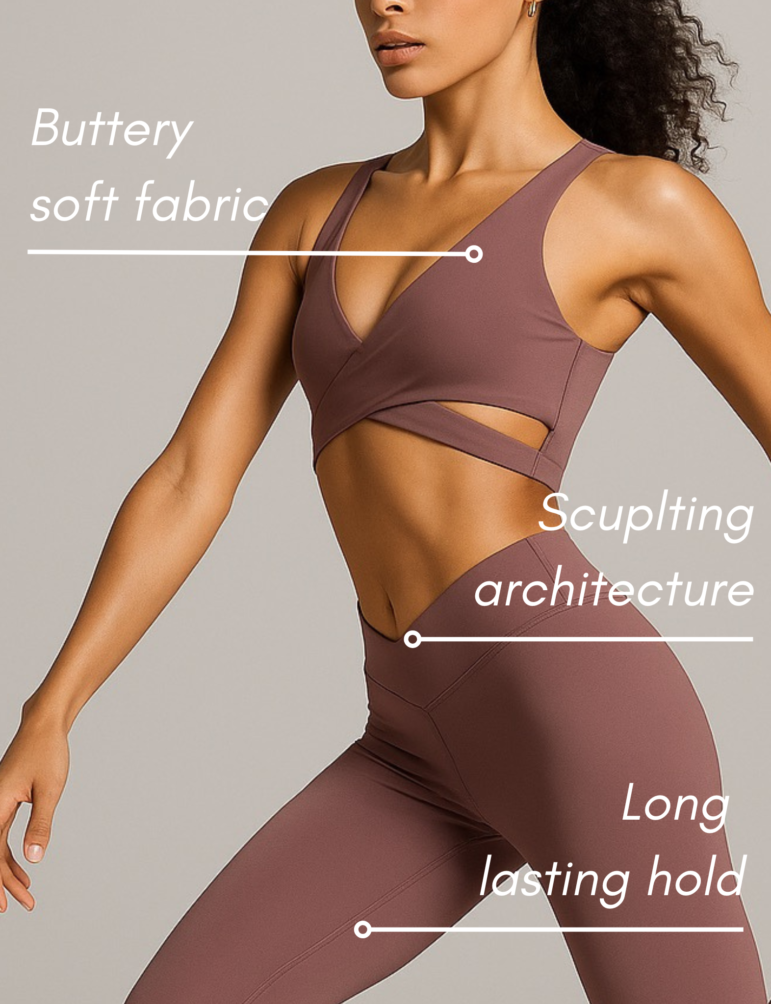 Nubyen I am prosperous  High-Rise V-Wrap Legging women’s sculpting high-waisted leggings with V-wrap waistband and contour performance fabric.