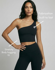 The Nubyen destined for greatness Sports Bra is designed with a flattering wrap-front silhouette that naturally lifts, shapes, and sculpts the bust without compromising comfort