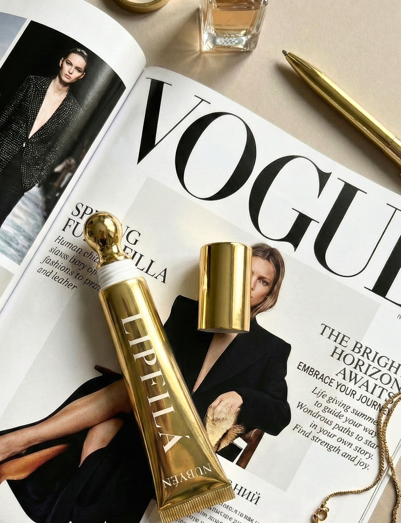 Lip Fila Silk Nubyén Nude Lip Plumping Augmentation Gloss -best safe, reversible lip plumper and a natural alternative to fillers for fuller lips.