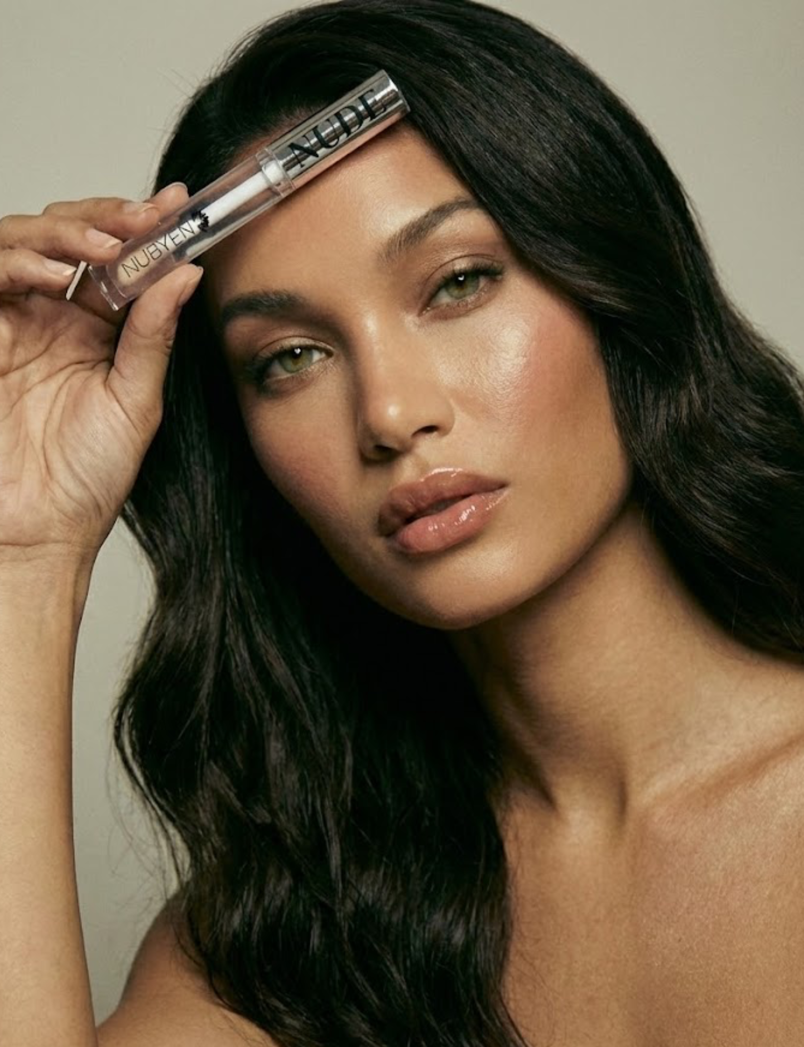 Nubyén Nude Lip Plumping Augmentation Gloss -best safe, reversible lip plumper and a natural alternative to fillers for fuller lips.