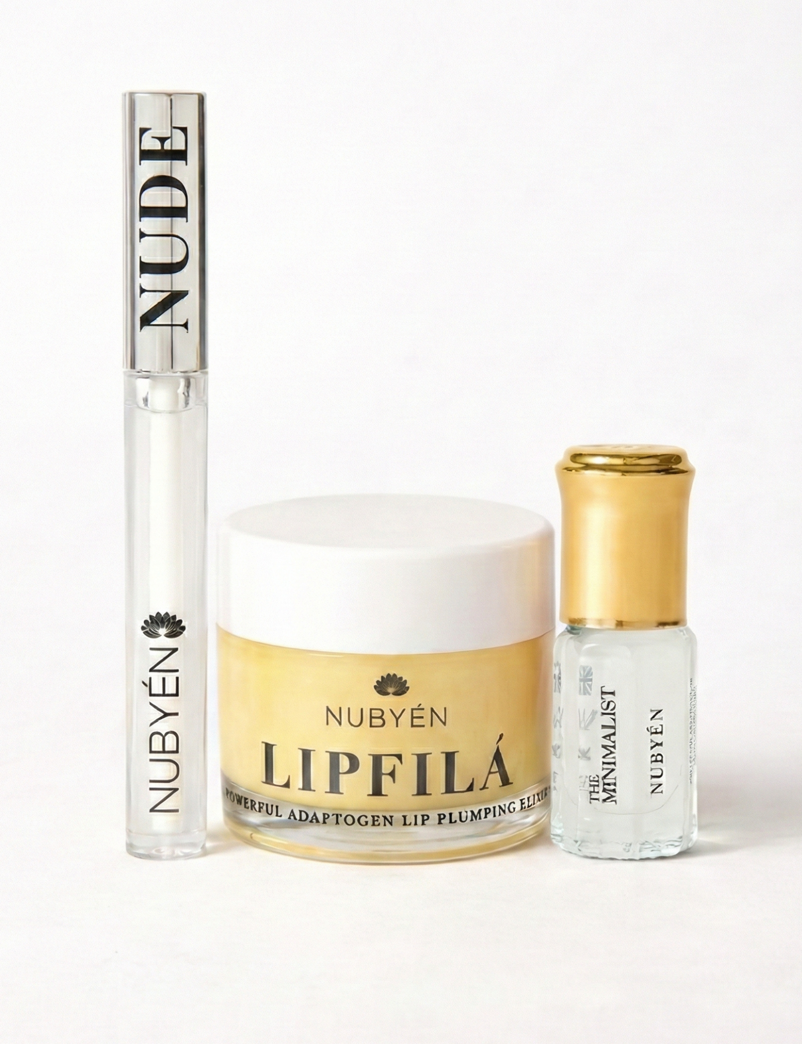 Achieve fuller lips with Nubyén Super Nudes Plumping Lipstick. Vegan, cruelty-free, moisture-matte lipstick infused with peppermint, eucalyptus, lemongrass, and collagen to enhance lip volume naturally. Available in 10 flattering nude shades, perfect for a soft, plump, kissable pout. Safe to use with or without fillers. Clean beauty formula, free of parabens, sulfates, and phthalates.