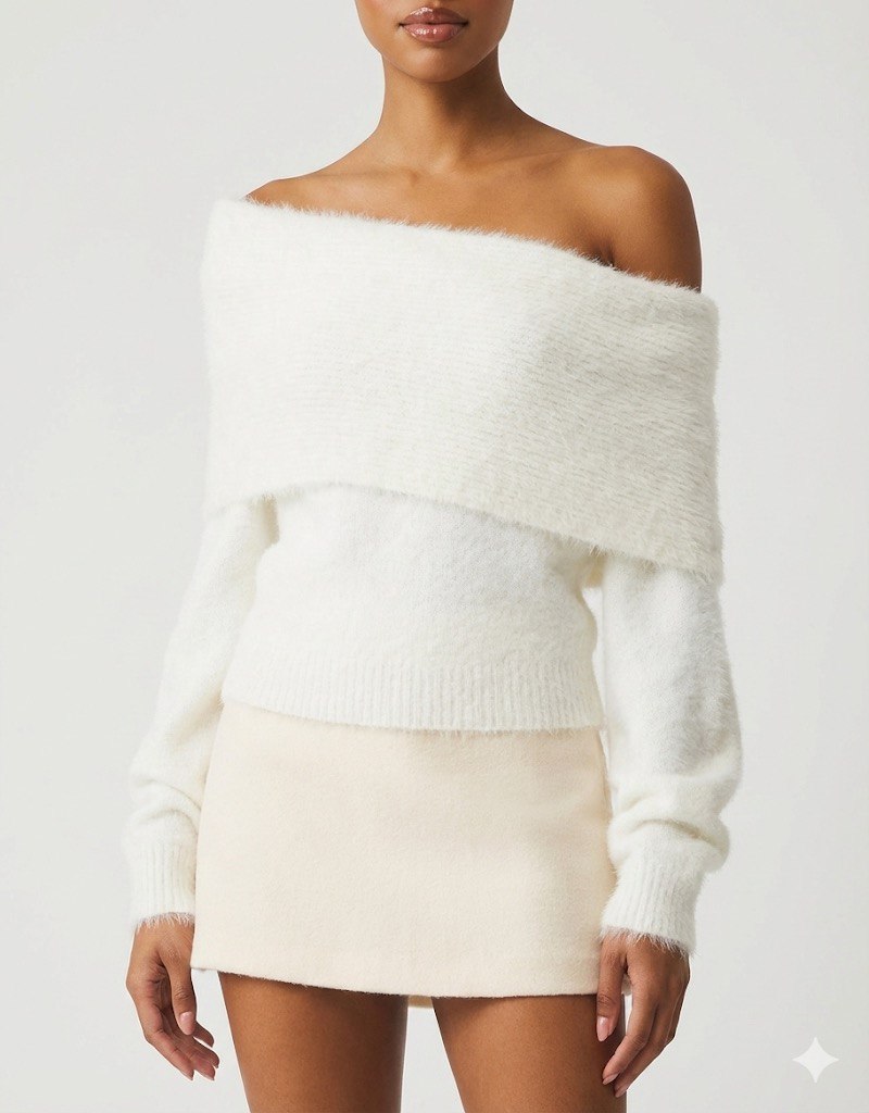 Nubyen Off-The-Shoulder Clarity Abundance Top – elegant, versatile top for a chic and modern off-the-shoulder effortless look