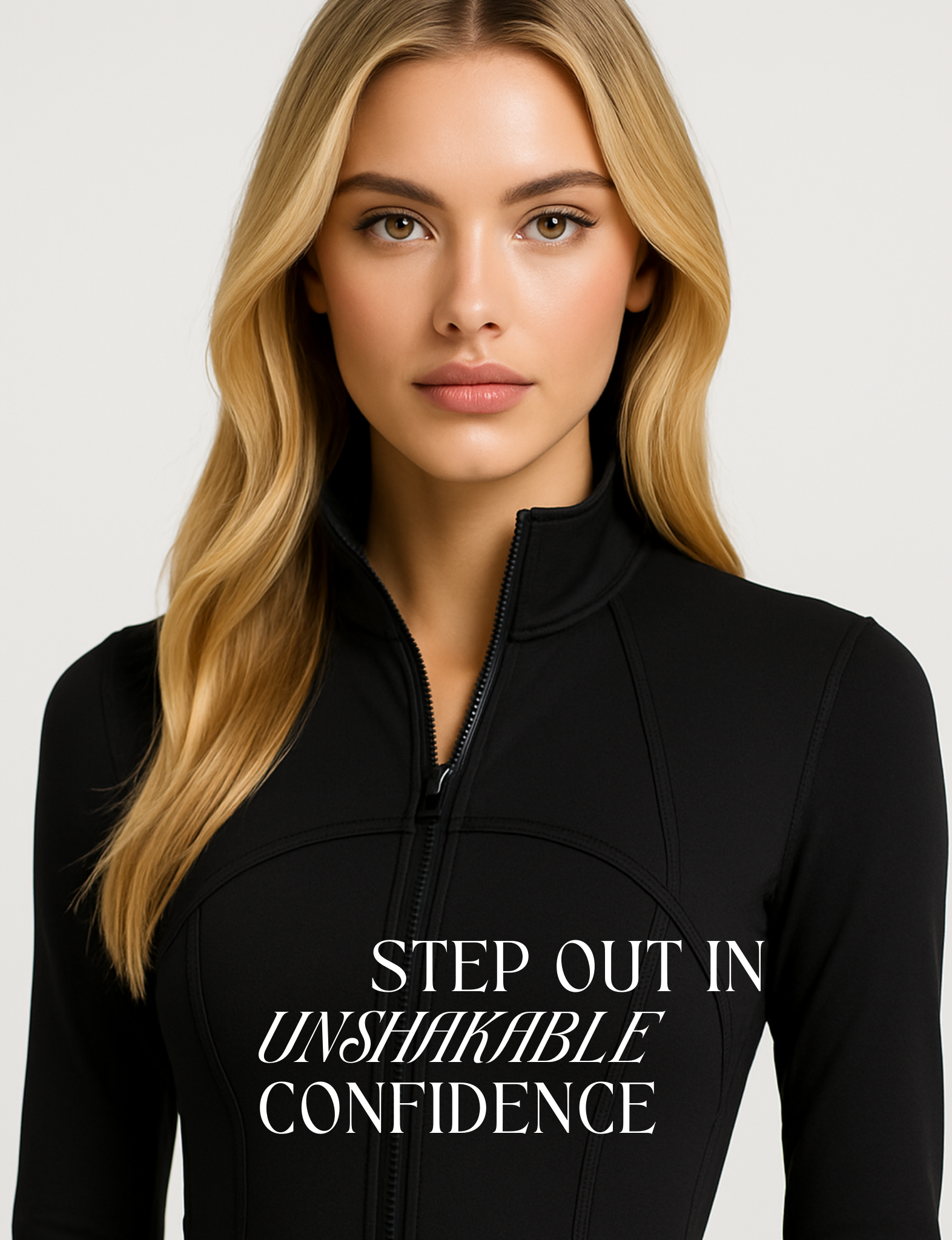 Nubyen Higher Dominion Capsule Sculpt Jacket women’s sculpting zip-up activewear jacket with contouring seams, high-compression fit, and luxury technical fabric