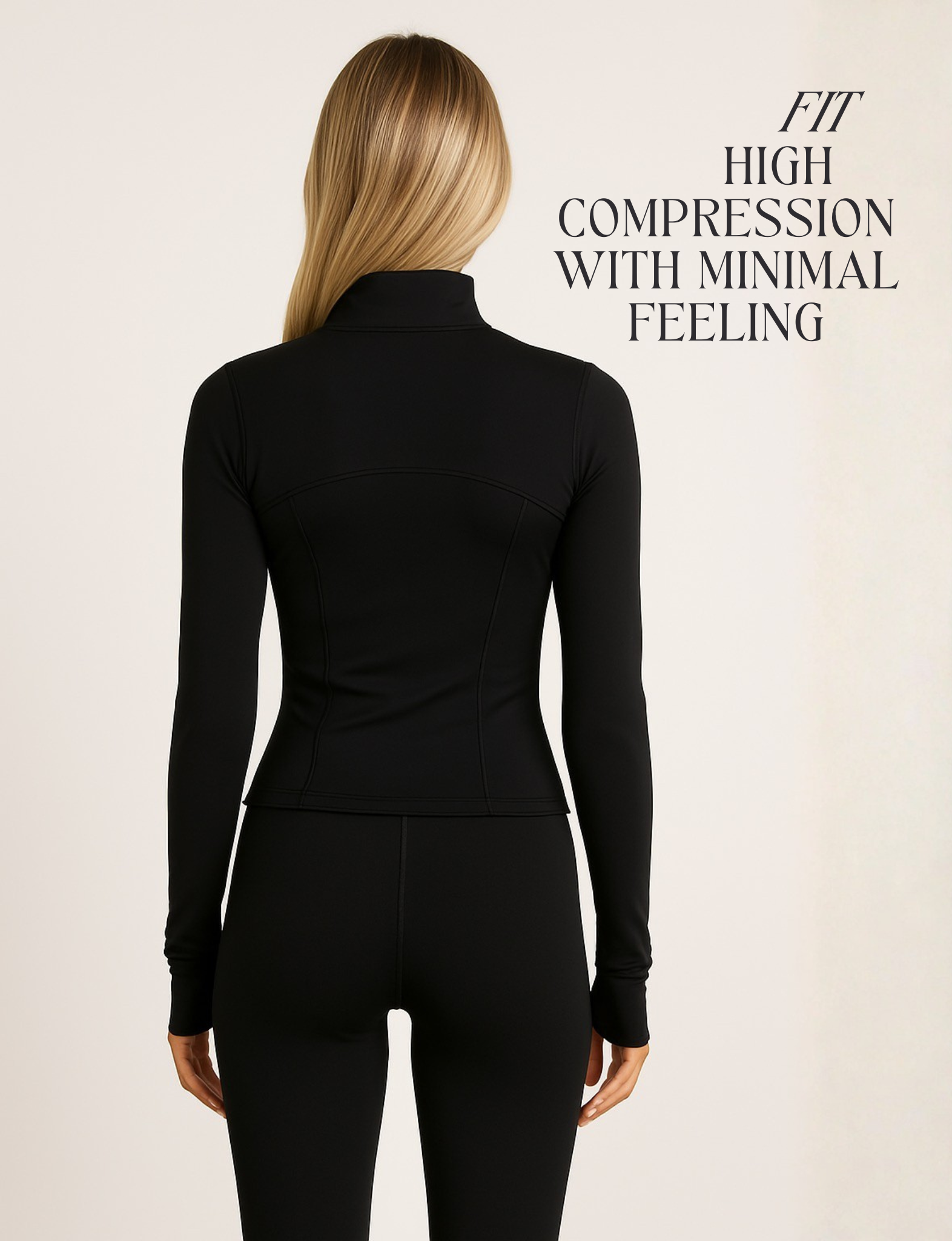 Nubyen Higher Dominion Capsule Sculpt Jacket  women’s sculpting activewear jacket with contour fit, waist-cinching design, and premium technical performance fabric.