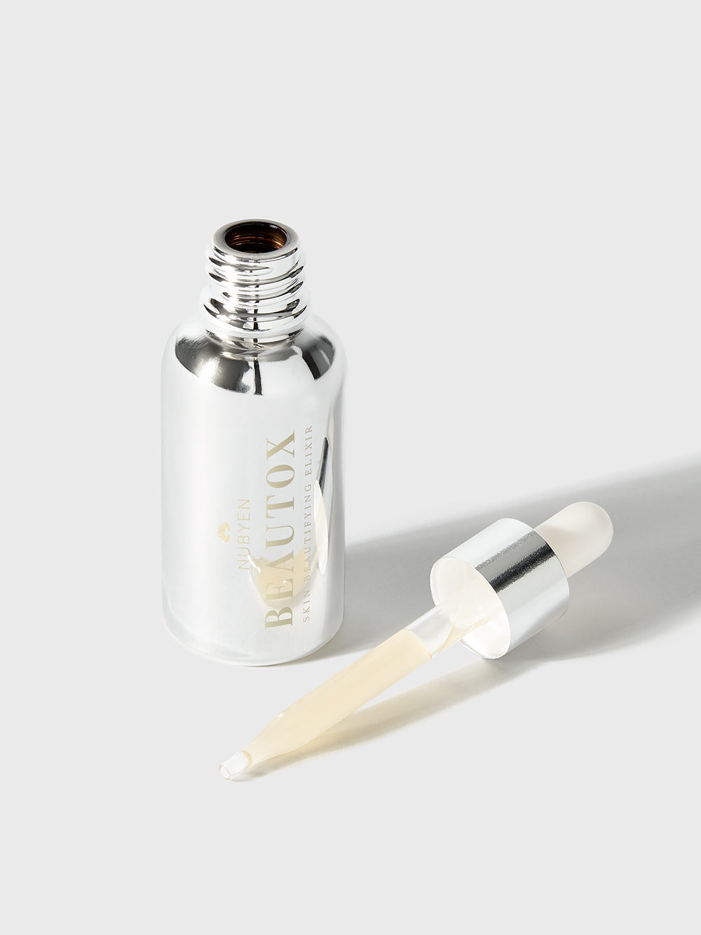 Beautox natural alternative to Botox, vegan skin enhancement serum with Niacinamide, adaptogen amino complexes, and recyclable glass packaging, designed for glowing, lifted skin. Suitable for all skin types.