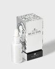 Beautox natural alternative to Botox, vegan skin enhancement serum with Niacinamide, adaptogen amino complexes, and recyclable glass packaging, designed for glowing, lifted skin. Suitable for all skin types.