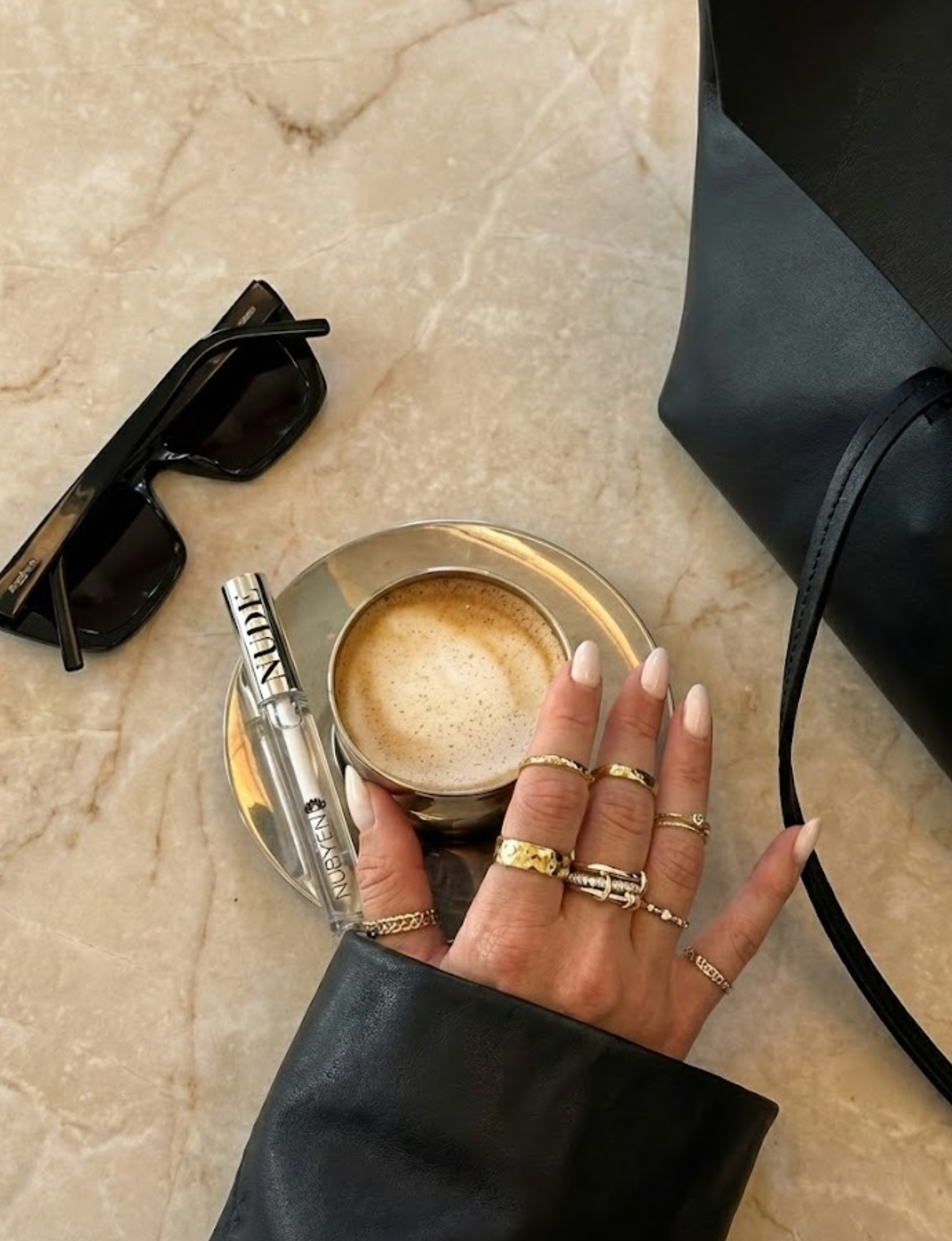 Nubyén Nude Lip Plumping Augmentation Gloss -best safe, reversible lip plumper and a natural alternative to fillers for fuller lips.