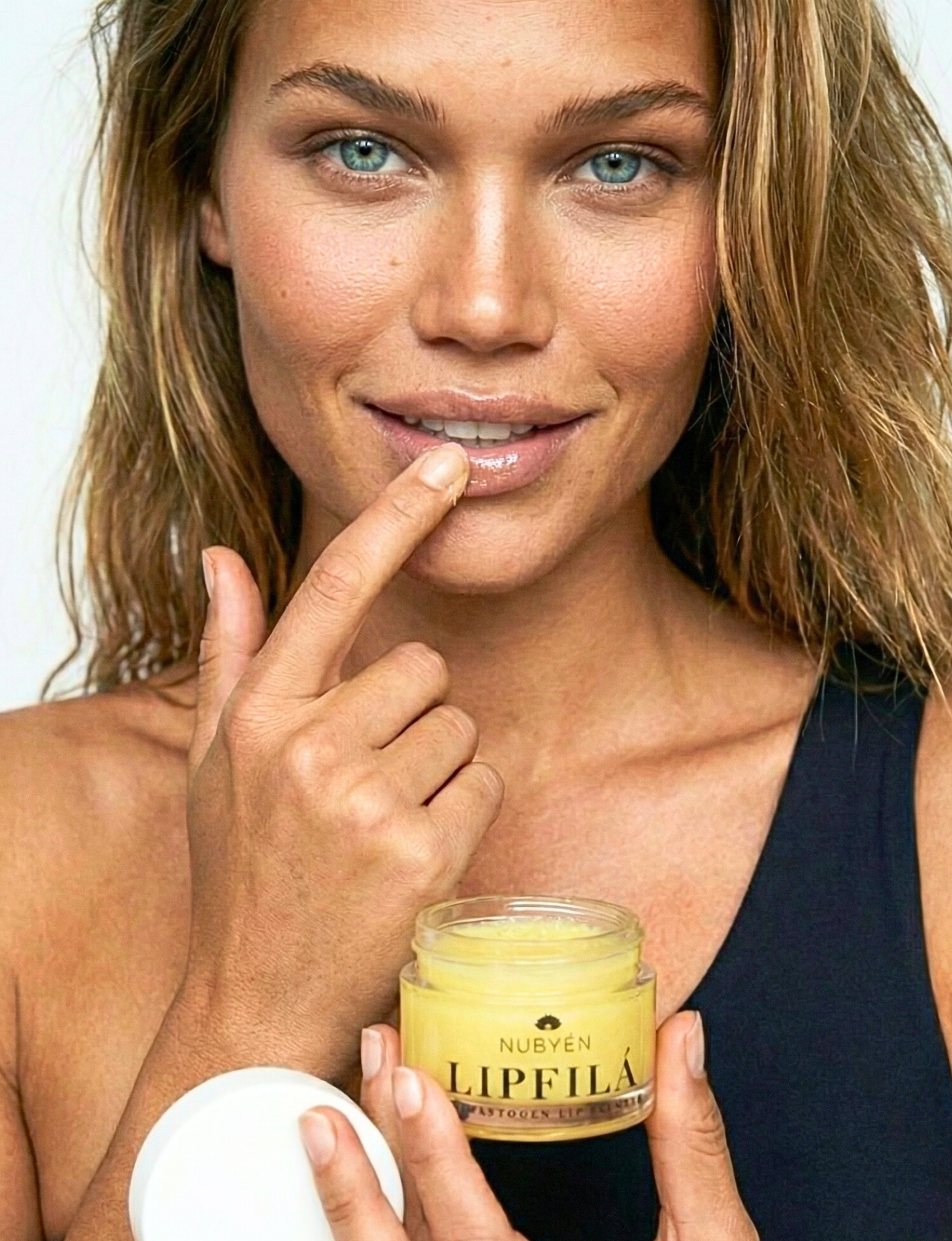 Nubyen Lip Filá Plumping Balm – natural, plant-based lip enhancer for fuller, hydrated lips with a supple, non-gloss finish 100% plant based ingredients