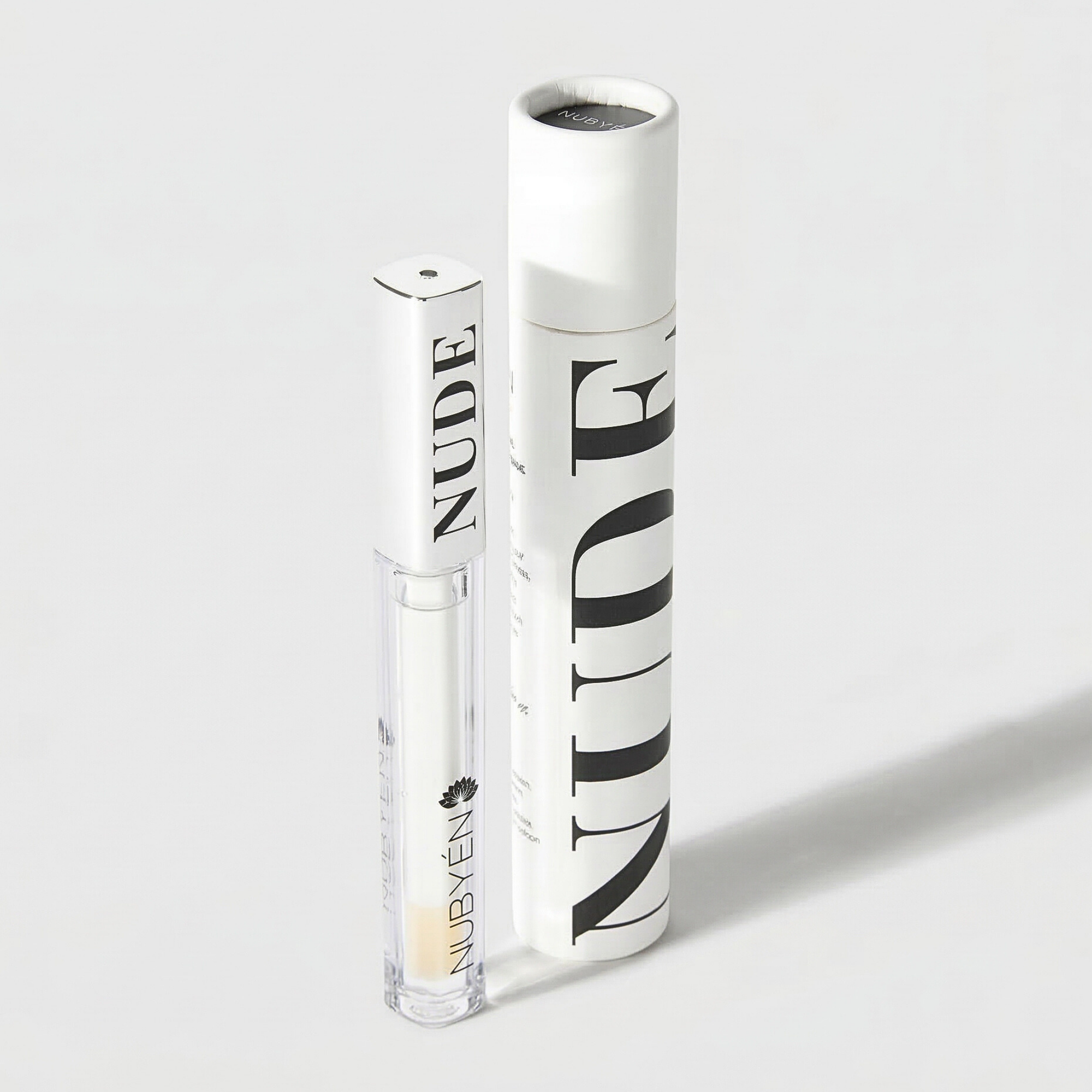 Nubyén Nude Lip Plumping Augmentation Gloss -best safe, reversible lip plumper and a natural alternative to fillers for fuller lips.