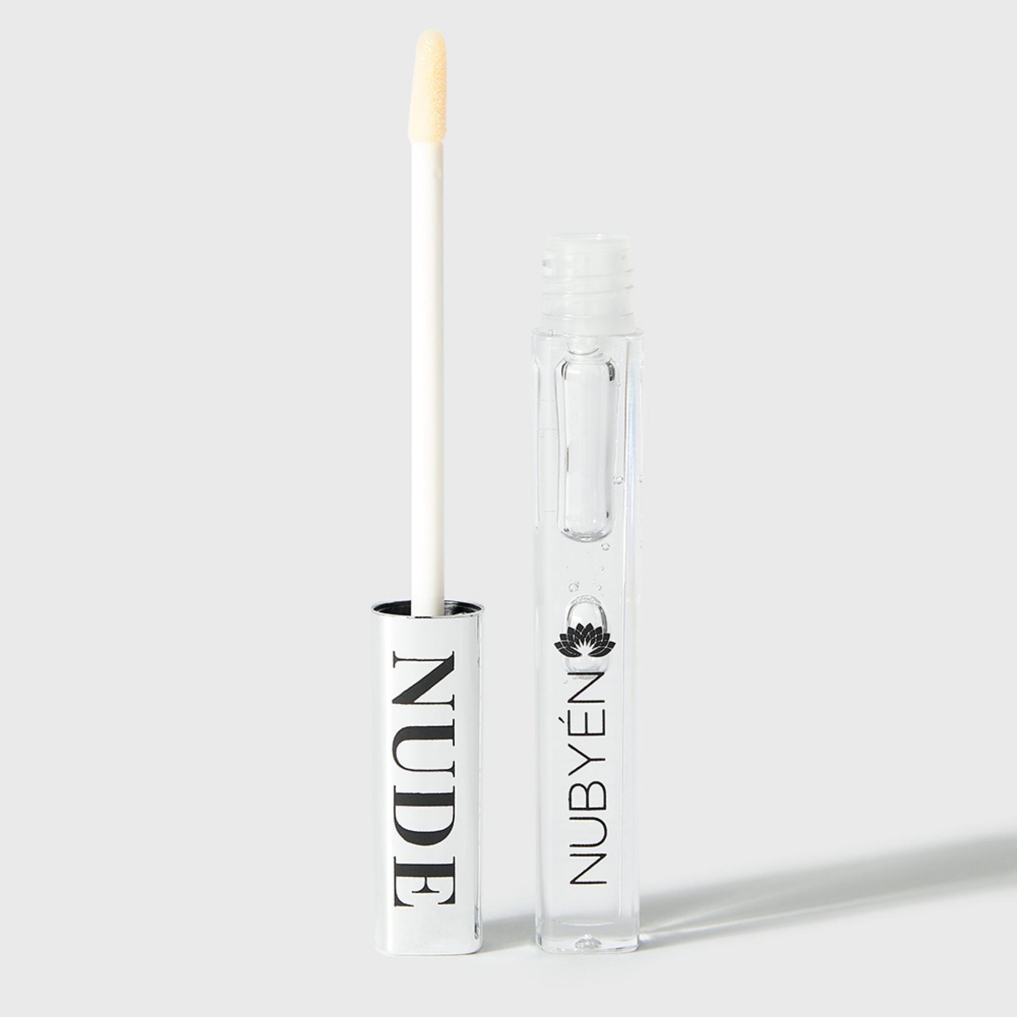 Nubyén Nude Lip Plumping Augmentation Gloss -best safe, reversible lip plumper and a natural alternative to fillers for fuller lips.