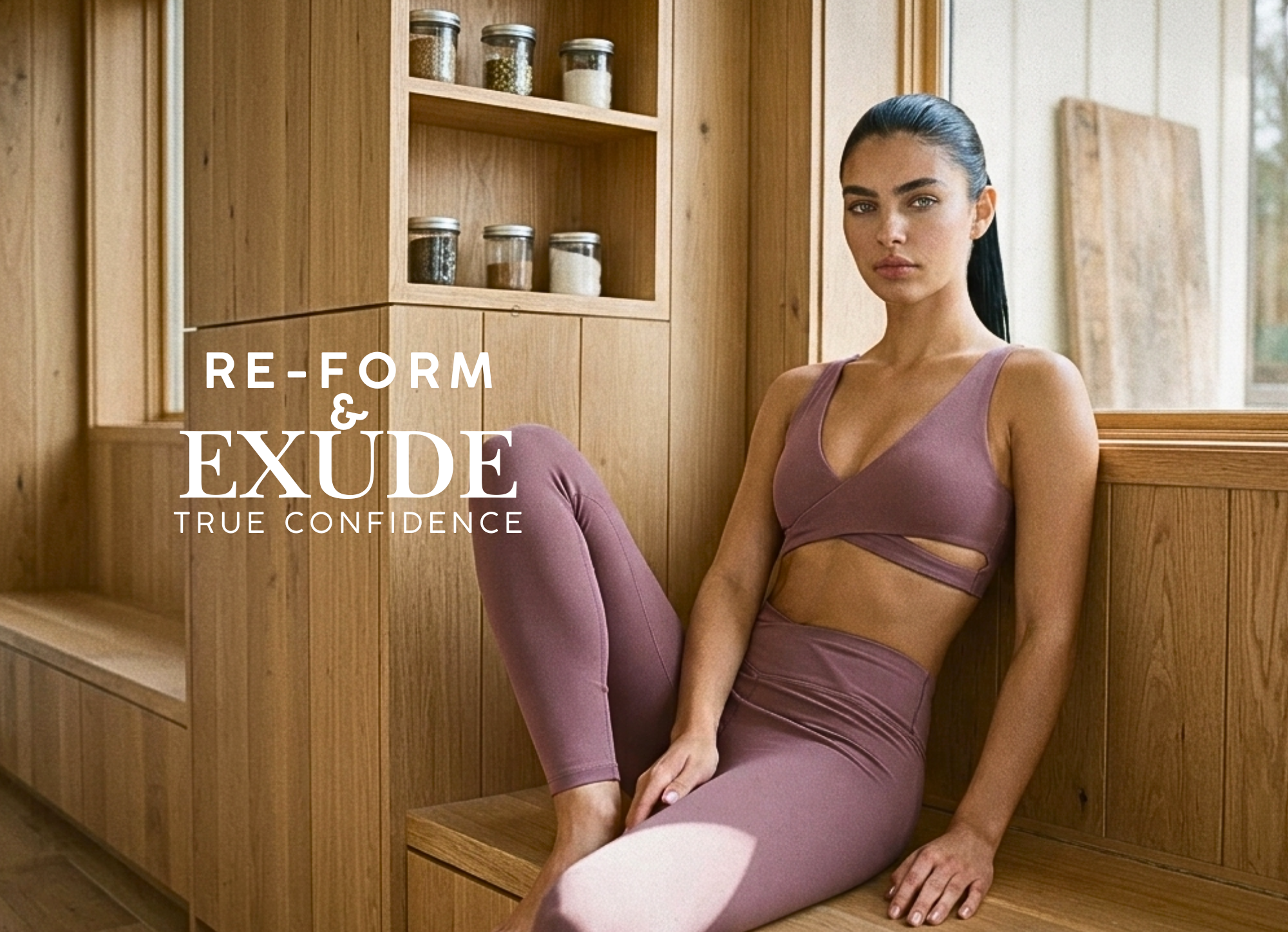 Nubyen I am prosperous  High-Rise V-Wrap Legging women’s sculpting high-waisted leggings with V-wrap waistband and contour performance fabric.