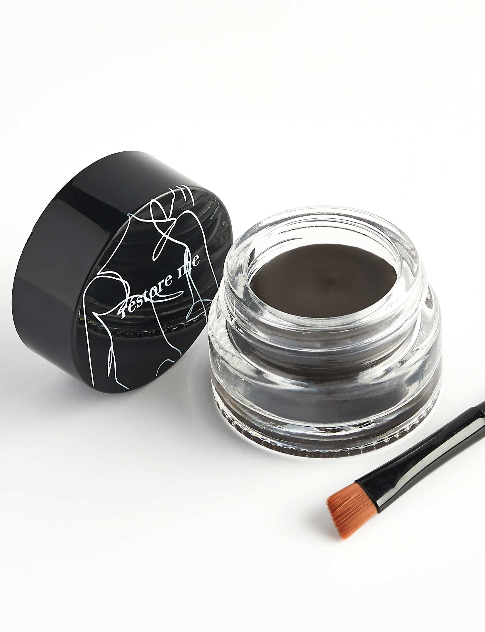 Restore Me Brow Pomade - Long-lasting waterproof eyebrow pomade for perfectly shaped, lifted brows. Vegan, cruelty-free, and transfer-resistant, this brow pomade offers a smooth application with a 24-hour hold. Ideal for creating natural or bold laminated brows with light-reflecting particles to enhance and frame your face. Achieve polished, confident brows effortlessly. Developed by medical experts for all-day wear.