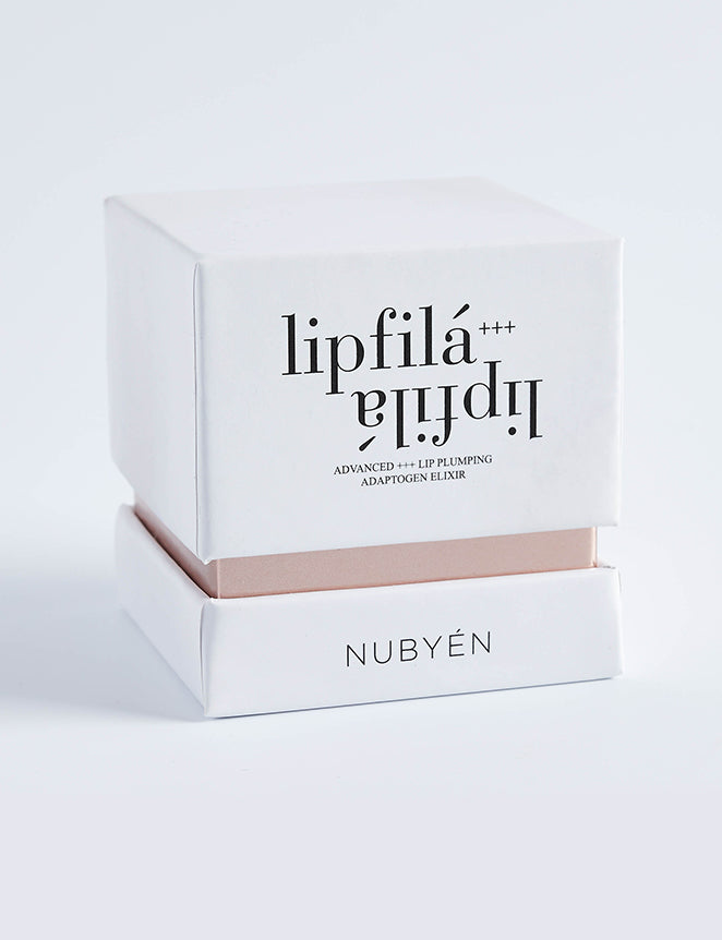 Experience visibly fuller lips with Nubyen Lip Filá+ Adaptogen Plumping Balm. Enriched with natural menthol, cinnamon, marine algae collagen, and hyaluronic acid for hydration, volume, and a plump, smooth finish. Vegan, cruelty-free, and clean beauty formula free of parabens, sulfates, and phthalates. Suitable for use with or without lip fillers. Achieve a naturally enhanced pout effortlessly