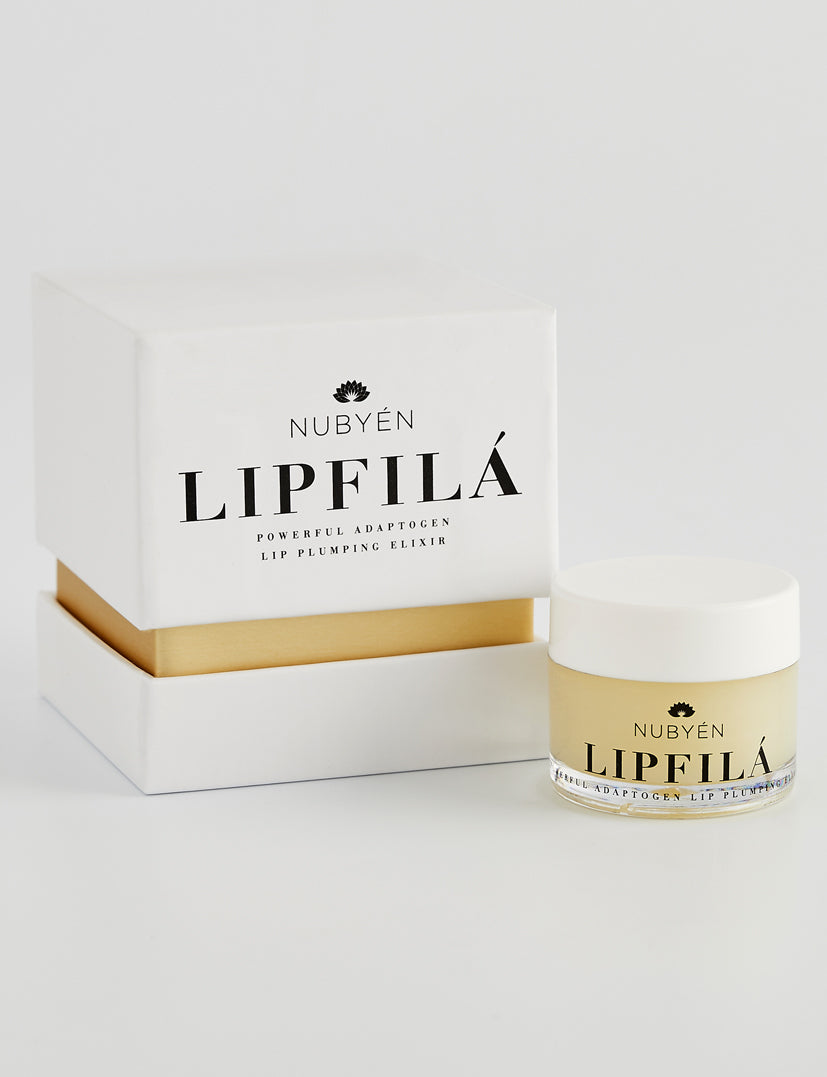 Nubyen Lip Filá Plumping Balm – natural, plant-based lip enhancer for fuller, hydrated lips with a supple, non-gloss finish 100% plant based ingredients