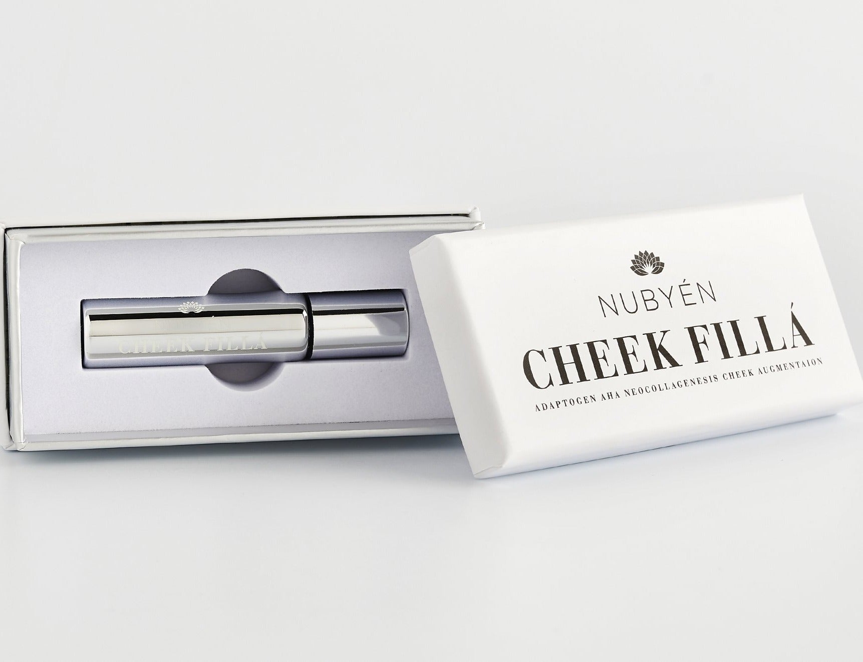 Nubyen Cheek Fillá – science-powered cheek augmentation elixir. Achieve natural cheek plumping with Nubyen Cheek Fillá – a clean, vegan, cruelty-free treatment safe with or without fillers