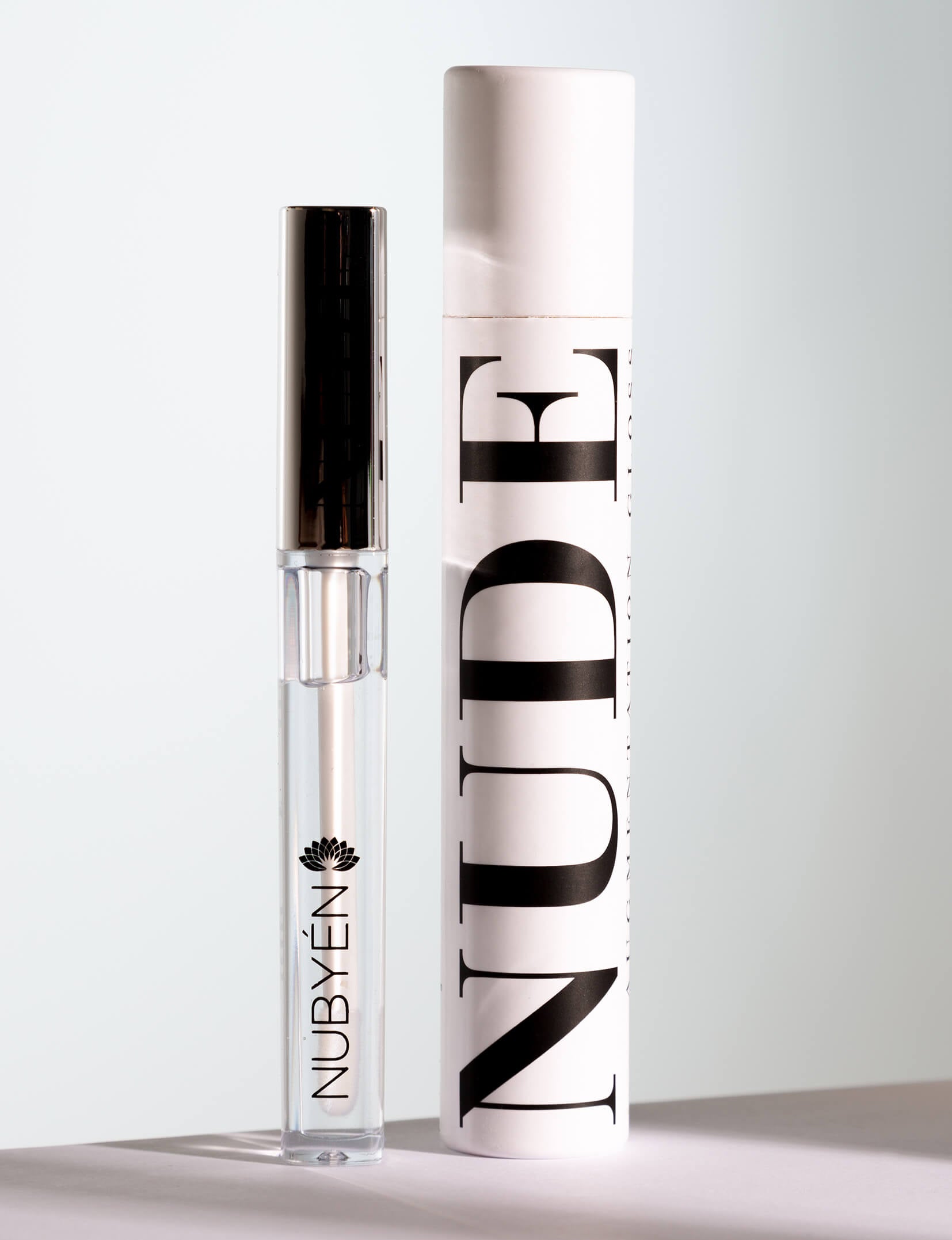 Nubyén Nude Lip Plumping Augmentation Gloss -best safe, reversible lip plumper and a natural alternative to fillers for fuller lips.